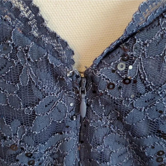 Alex Evenings | Sequined Belted Blouse - Picture 4 of 6